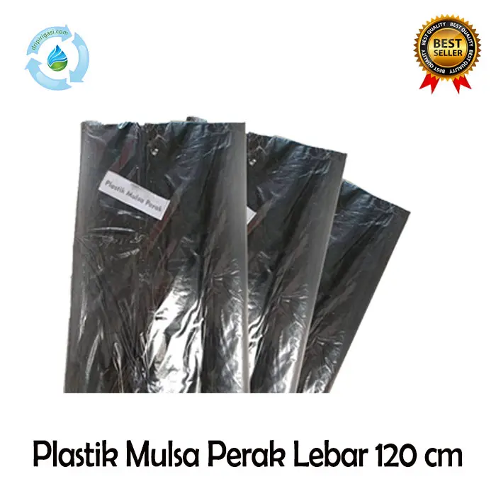 Plastik Mulsa Hitam Perak - 1 Meter - Lebar 120 cm