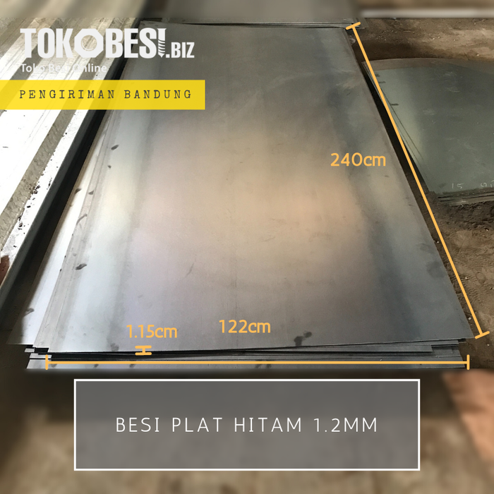 Gambar Besi Plat Hitam 1.2mm dari Teguh tokobesi Kota Bandung Tokopedia