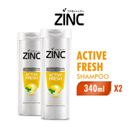 Gambar Zinc Shampoo Active Fresh Botol 340 ml x 2 pcs dari Wings Indonesia Kab. Bekasi 1 Tokopedia