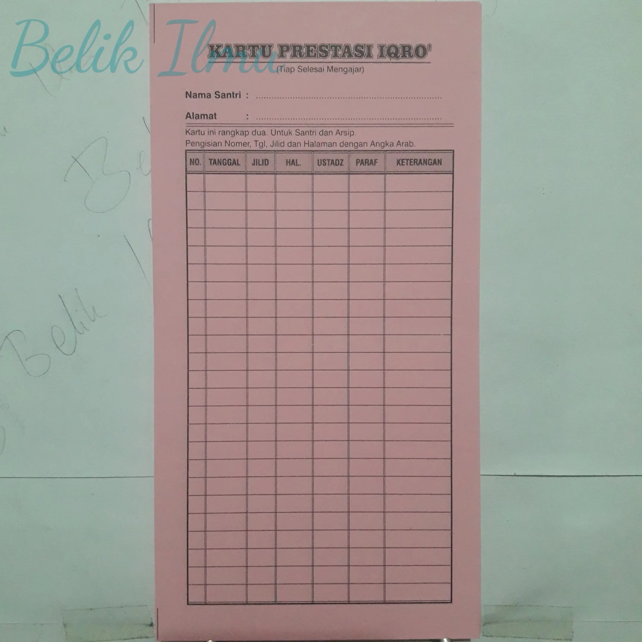 Kartu Prestasi Iqro