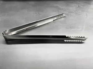 Penjepit Es Stainless / Ice Tongs Mini / Alat Jepit Es Batu 7inch