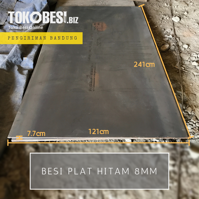 Gambar Besi Plat Hitam 8mm dari Teguh tokobesi Kota Bandung Tokopedia