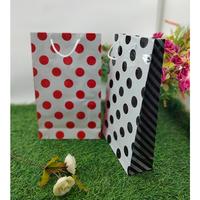 Gambar Tas Kertas Laminasi Polkadot Garis Belanja Kado Souvenir 19 x 7 x 32 dari Rahmah Tas Kertas dan Kemasan Kab. Sleman 3 Tokopedia