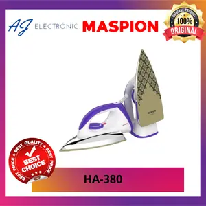 SETRIKA MASPION HA380 / HA 380 / HA-380 , CERAMIC DRY IRON 350 WATT