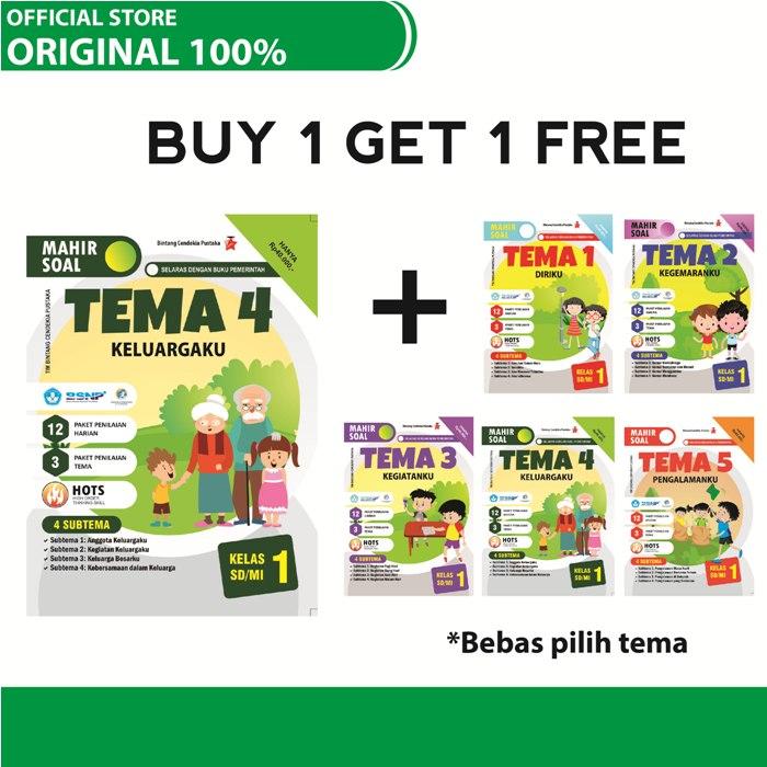 Gambar BUKU MAHIR SOAL SD/Mi kls 1 TEMA 4 "KELUARGAKU" dari KOMPAS ILMU Kota Administrasi Jakarta Pusat Tokopedia