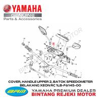 Gambar COVER, HANDLE UPPER 2, BATOK SPEEDOMETER BELAKANG XEON RC 1LB-F6145-00 dari Yamaha Bintang Rejeki Motor Kab. Bandung 1 Tokopedia