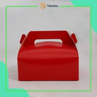 Gambar Tokodus TKI - Gable Box/Box Jinjing 20x15x8 cm Ivory Merah roti kue kering snack dan hampers Kardus Hantaran Dessert Box Desain Inovatif Mudah Digunakan dan Dilepas dari Tokodus TKI Kab. Bandung 4 Tokopedia