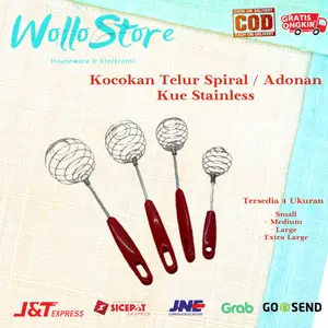 Kocokan Telur Spiral / Kocokan Adonan Kue Stainless  Kitchenware