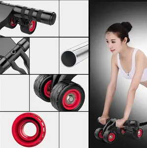 4 Wheels Roller Abs Abdominal Exercise Double wheel