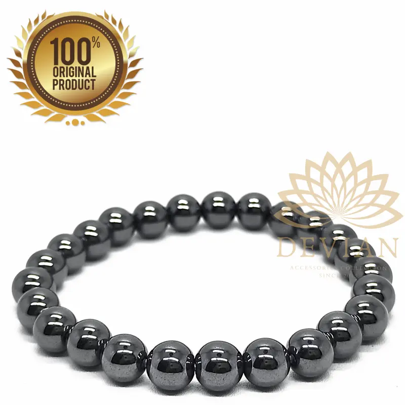 Gelang Batu Alam Natural Hematite 7-8mm 0