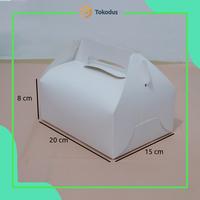 Gambar Tokodus TKI - Gable Box/Box Jinjing 20x15x8 cm Ivory Roti Kue Kering Snack dan Hampers dari Tokodus TKI Kab. Bandung 3 Tokopedia