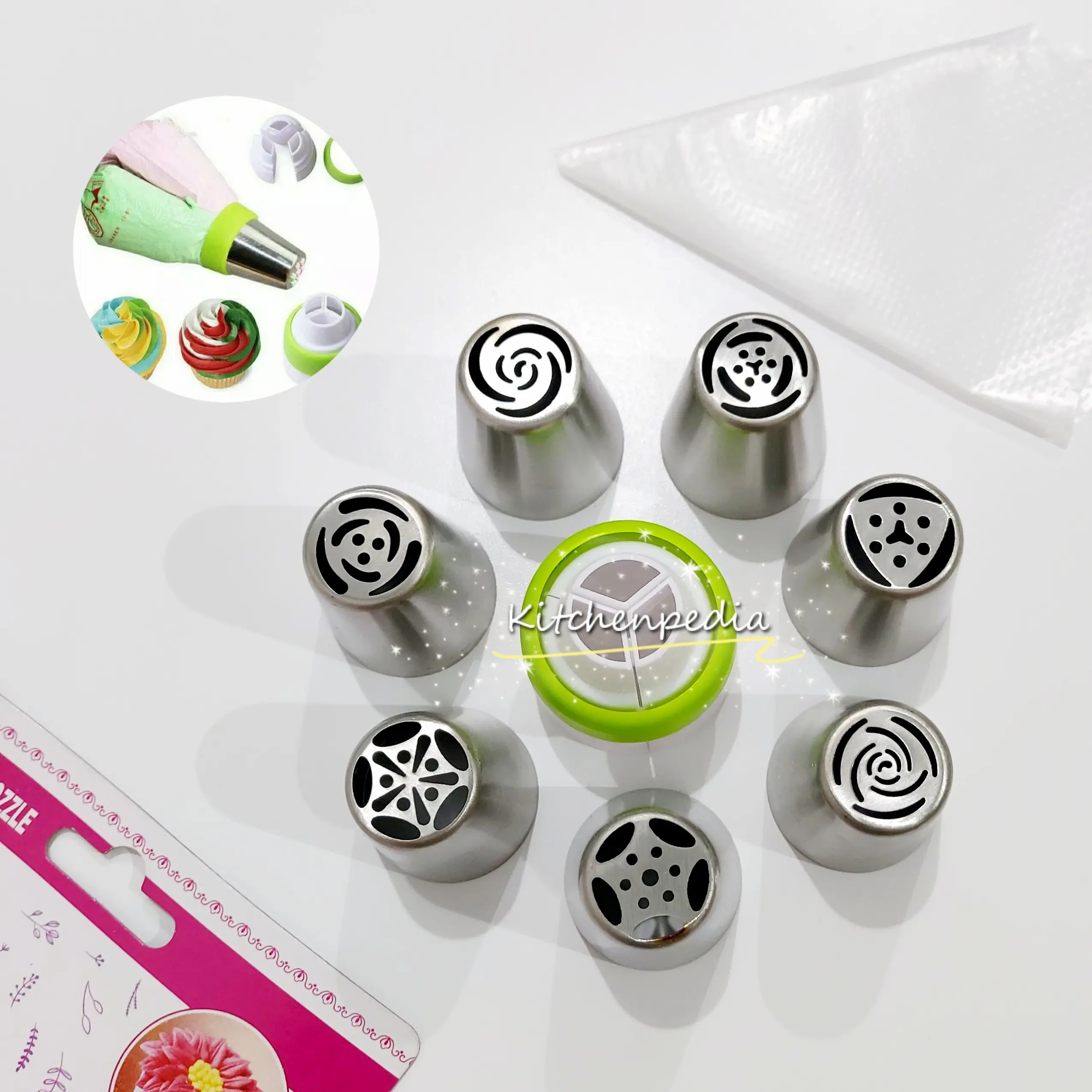 Spuit Rusia Import 7 Pcs plus Connector 3 Cabang
