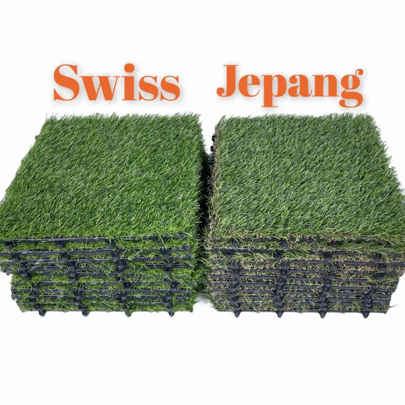 Decking tile lantai rumput sintetis ukuran 30 x 30 cm 4