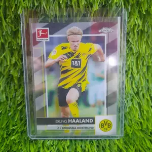 Kartu bola Erling Haaland Dortmund Topps Chrome 2021 Bundesliga #32