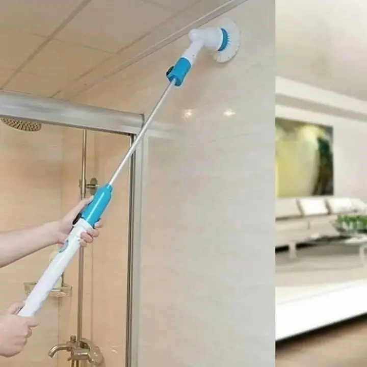 Alat Sapu Pel Kamar Mandi Elektrik Portable | Hurricane Spin Cleaner