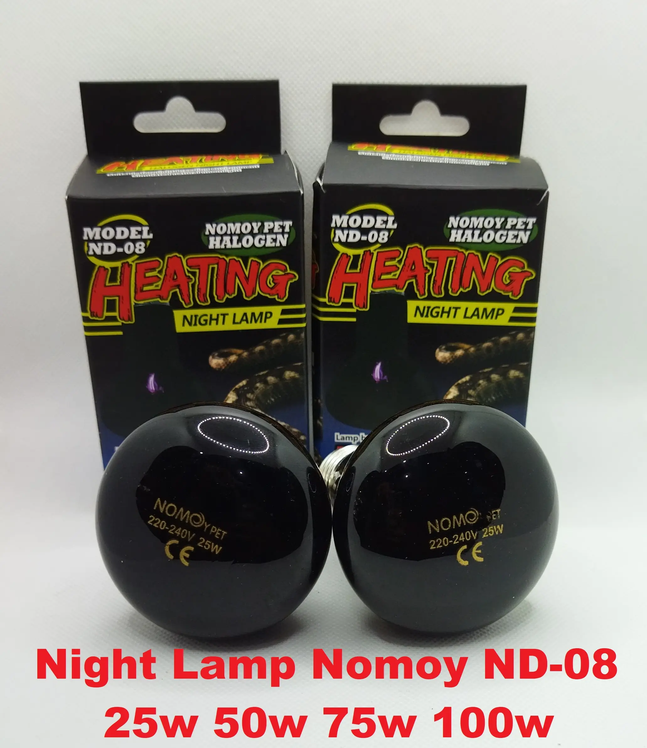Night Glo Moon Light Lampu Malam Reptil BD Gecko Sulcata Nomoy ND-08