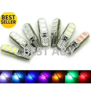 Lampu LED T10 Silicon 6 SMD Jelly Gel Senja Sein Sen Mobil Motor