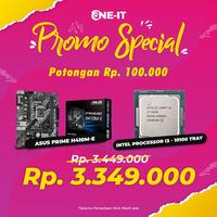 Gambar PAKET HARDWARE SPECIAL I3 10100 with ASUS PRIME H410M-E dari one it solution Kota Surabaya 1 Tokopedia