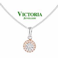 Gambar Liontin Berlian/Pendant Diamond-Victoria Jewellery-4093 - White Rose Gold dari Victoria Jewellery Online Kota Administrasi Jakarta Selatan 3 Tokopedia
