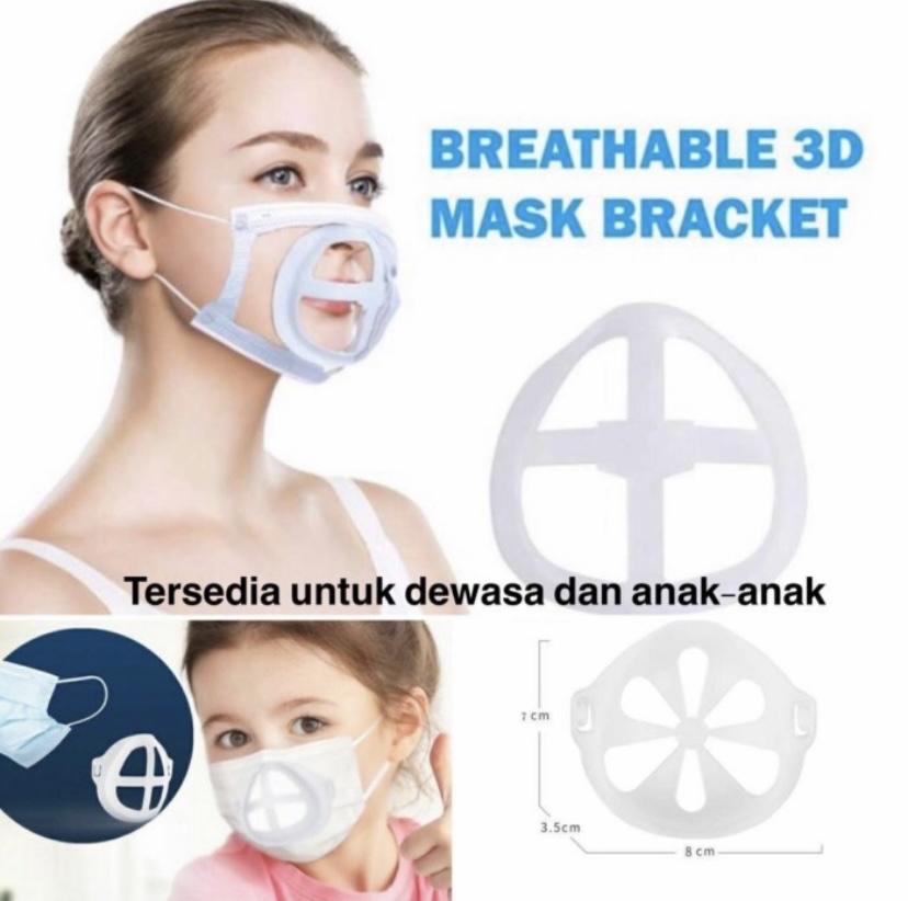 Penyangga Masker 3D Bracket Mask Hidung Anti Sesak Food Grade Silicone