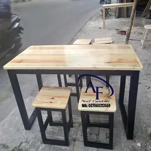meja makan cafe resto 4 kursi