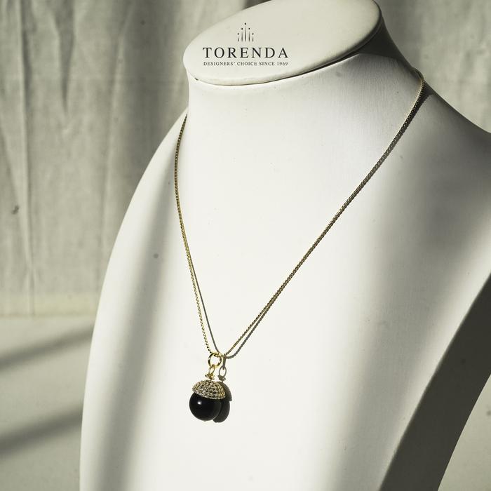 Gambar Swarovski Pearl Pendant Kalung Wanita With Charm by Torenda - Black dari Torenda Kota Administrasi Jakarta Pusat Tokopedia