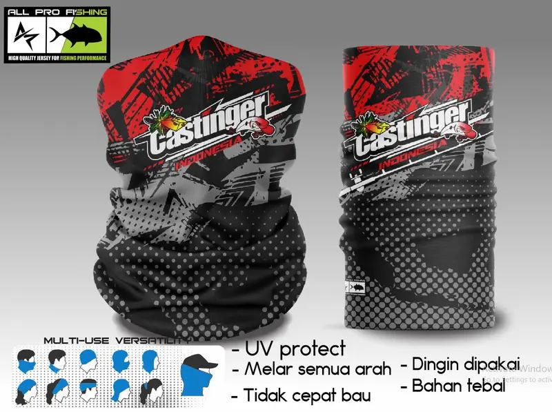 buff mancing Castinger indonesia bahan premium 0