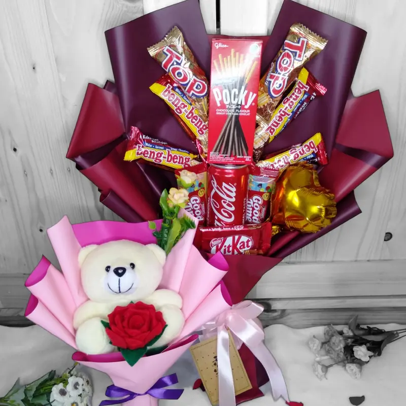 Paket Buket Snack Boneka , Buket snack, buket boneka, buket wisuda 0