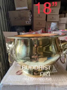 Hiolo kuningan kepala Singa 18 inch hiulo import