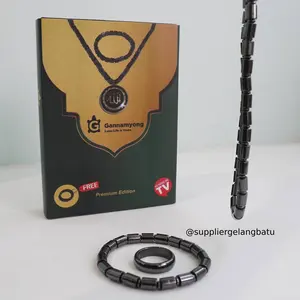 PAKET CINCIN GANNAMYONG Kalung Gelang Kesehatan Korea Batu Tabung bio