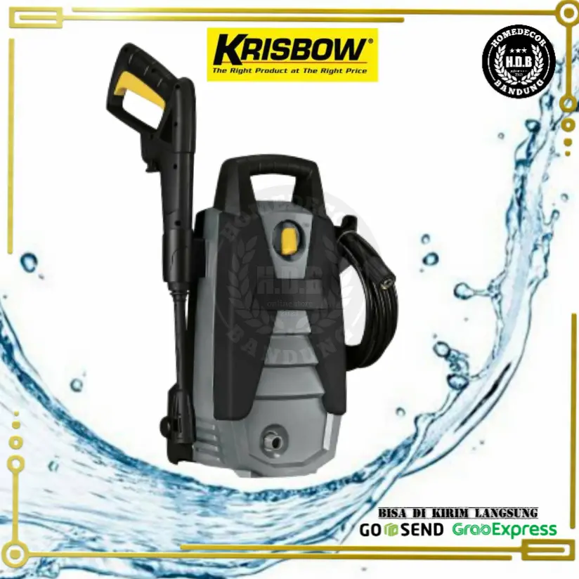 Krisbow High Pressure Cleaner 100 Bar 1400 W / alat pembersih
