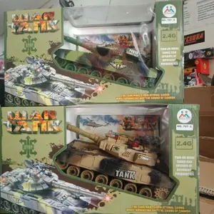 Mainan Anak Mobil Remot Control - RC WAR Tank Militer #9993