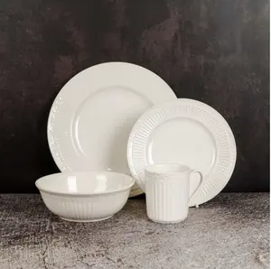 Royal Palace White Plate Satuan/ Set / Piring Mewah European Import