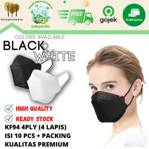 Masker KF94 4Ply Earloop Disposable Masker 4 Lapis Kualitas Premium