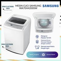 Gambar MESIN CUCI SAMSUNG WA70H4200SW 7 KG TOP LOADING DIAMOND DRUM WOBBLE dari Dunia Elektronik Mall Kota Bekasi 1 Tokopedia