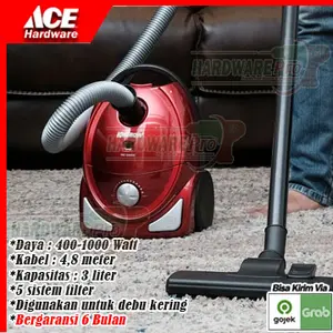 Vacuum Cleaner 3L Penyedot Debu Kering Vacum Cleaner Krisbow Bergarnsi