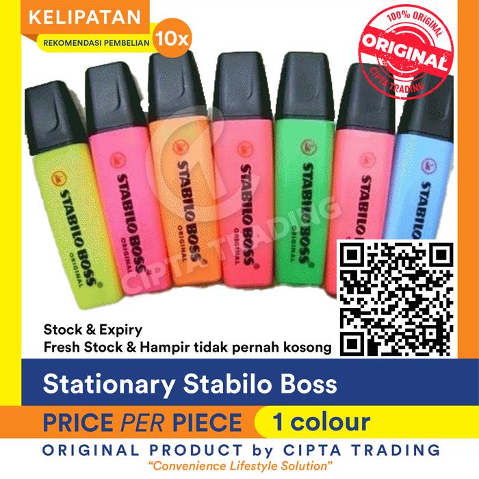 Gambar Highlighter/Stabilo Boss Eaches dari Cipta Trading Kota Administrasi Jakarta Barat Tokopedia