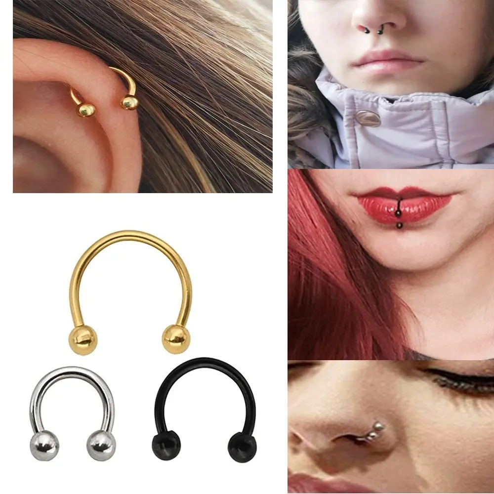 2153 Piercing Horseshoe Tindik Xander