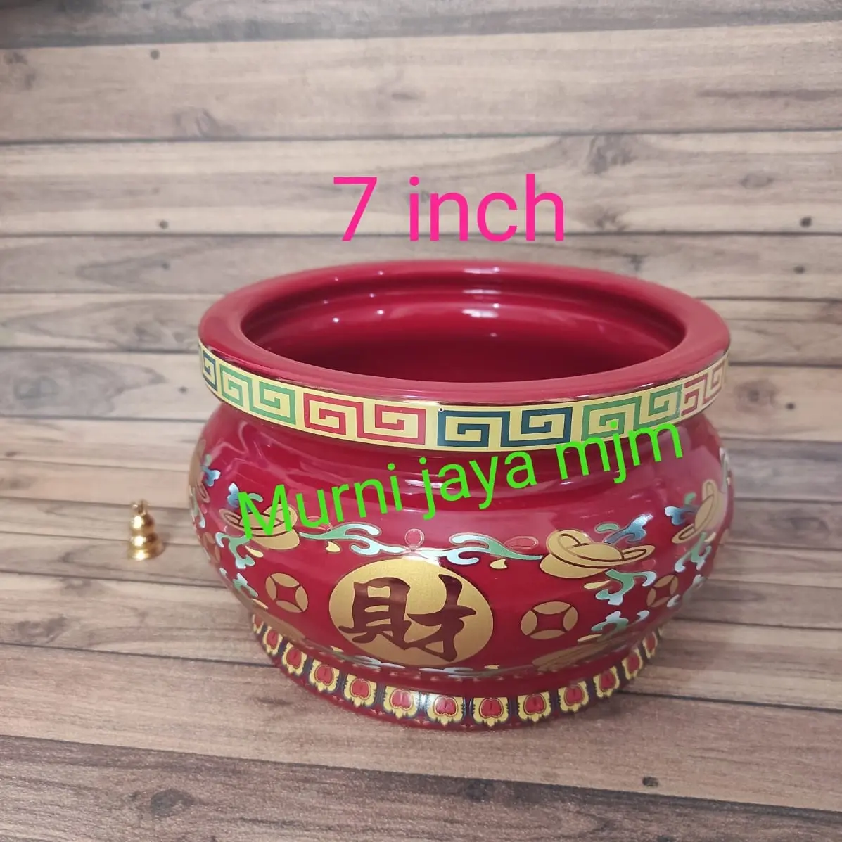 hiolo merah keramik 7 inch
