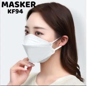 MASKER KF94 KOREA PUTIH ISI 10 PCS | EVO MASK 4PLY |MASKER KF 94 4D
