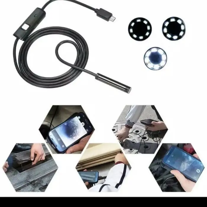 Kamera Kabel Endoscope 7 mm Waterproof/ Boroscope For Android