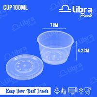 Gambar (BUNDLE) 150 Pcs Thinwall Cup 100ml (Cup Plastik / Thinwall / Cup Puding / Cup Sambel) - Cup 100ml dari Libra Pack Kota Tangerang 1 Tokopedia