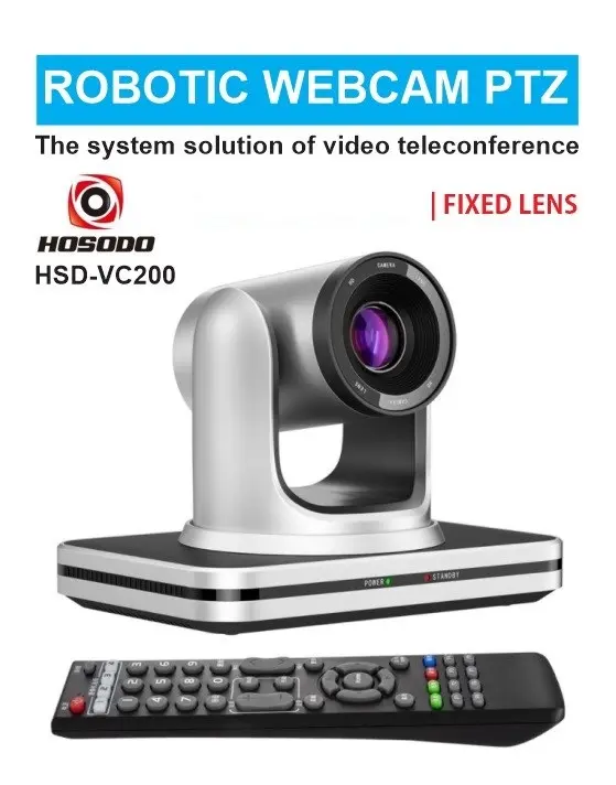 Webcam PTZ USB FullHD Robotic Video Conference Camera HOSODO HSD-VC200