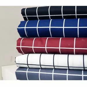 BAHAN KAIN TERLARIS KATUN MIKROTEX MOTIF KOTAK UTK SPREI GORDEN