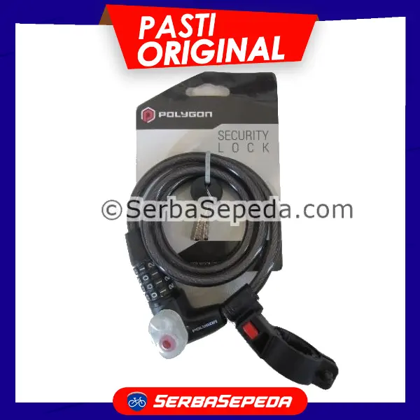Kunci Sepeda Polygon With Key Number & Light 0