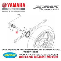 Gambar COLLAR, BOS AS RODA DEPAN DALAM YAMAHA XMAX 90387-15835 dari Yamaha Bintang Rejeki Motor Kab. Bandung 3 Tokopedia