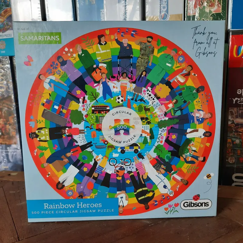Gibsons Rainbow Heroes Round Puzzle 500 pcs Jigsaw Puzzle 2