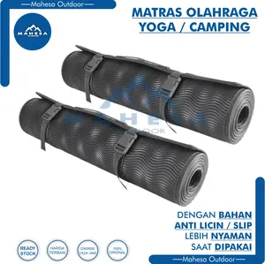 Matras Olahraga Camping Yoga Hiking Gunung Gulung Bahan Anti Slip