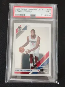 2019-20 PANINI OPTIC KAWHI LEONARD PSA 9