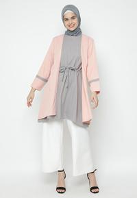 Gambar Eiza by duapola Outer Look Tunik Atasan Muslim 8837 - Silver - M dari Eiza by duapola Kab. Tangerang 4 Tokopedia